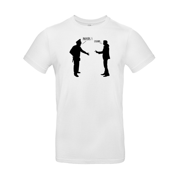 CHIFOUMI - modèle B&C - E190 - T shirt et vêtement cool - thème parodie -