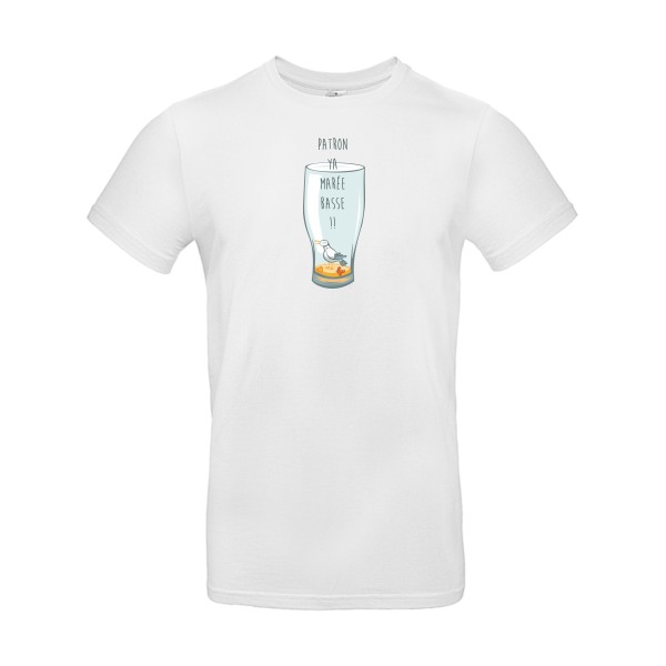 Marée basse - modèle B&C - E190 Homme - T-shirt - thème humour alcool -