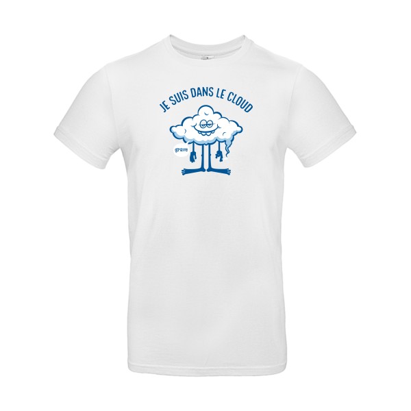 Cloud - T-shirt geek cool pour Homme -modèle B&C - E190 - thème Geek et gamers-