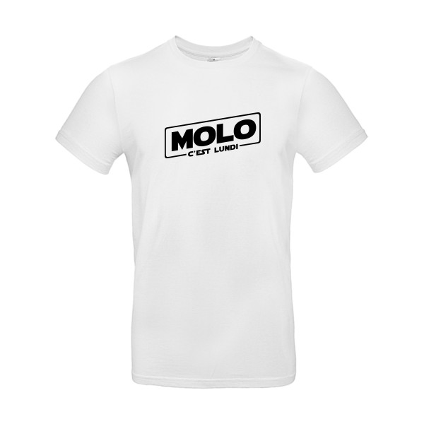 Molo c'est lundi -T-shirt Homme original -B&C - E190 -Thème original-