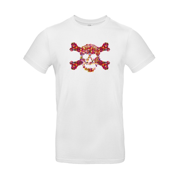 Floral skull -Tee shirt Tête de mort -B&C - E190