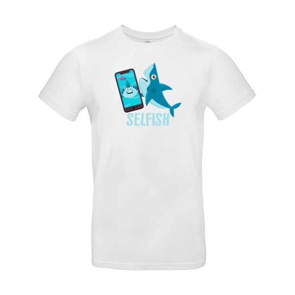 Selfish - T-shirt Geek pour Homme -modèle B&C - E190 - thème humour Geek -