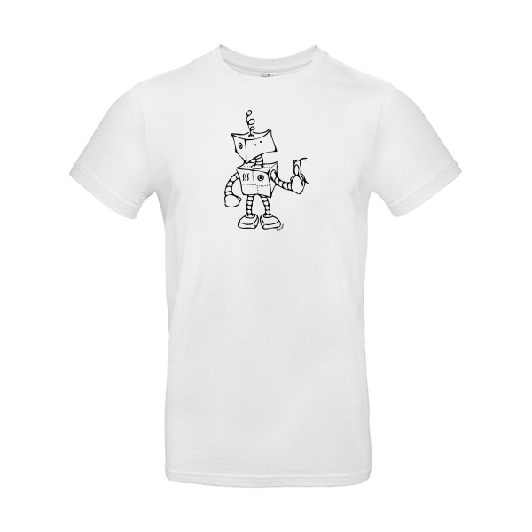Robot & Bird - modèle B&C - E190 - geek humour - thème tee shirt et sweat geek -