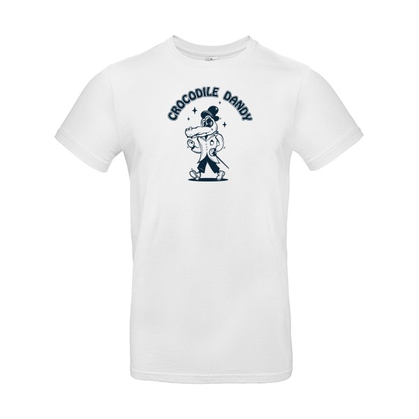 Crocodile dandy - T-shirt rigolo Homme - modèle B&C - E190 -thème cinema et parodie -