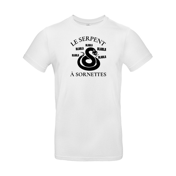 Serpent à Sornettes - T-shirt rigolo Homme -B&C - E190 -thème original et humour