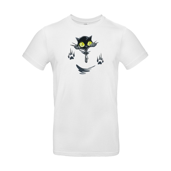 oOh - T-shirt rigolo pour Homme -modèle B&C - E190 - thème humour chat -