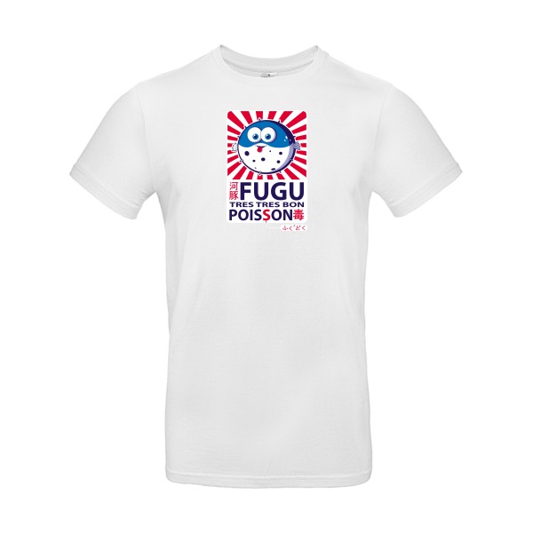 Fugu - T-shirt trés marrant Homme - modèle B&C - E190 -thème burlesque -