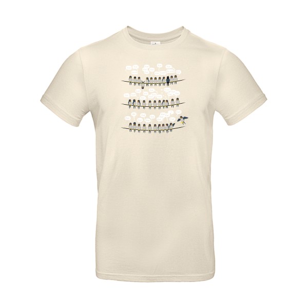 Cuicui cui! v2 - T-shirt original pour Homme -modèle B&C - E190 - thème humour et original -