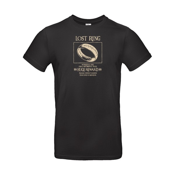 Lost Ring - T-shirt  parodie - modèle B&C - E190 -thème parodie et cinema -