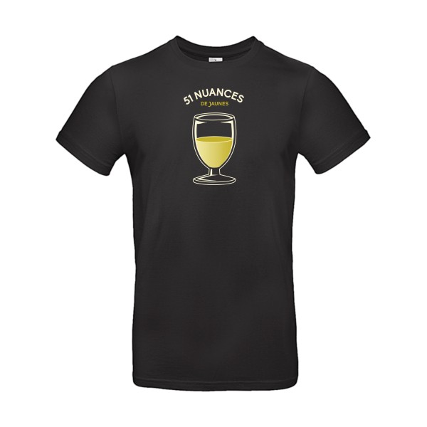 51 nuances de jaunes -  T-shirt Homme - B&C - E190 - thème t-shirt  humour alcool  -