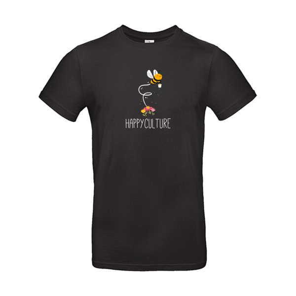 happy-  T shirt humoristique - Modèle T-shirt de chez B&C - E190