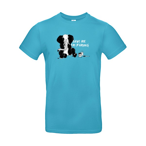 pandaléphant- T-shirt imprimé original -B&C - E190