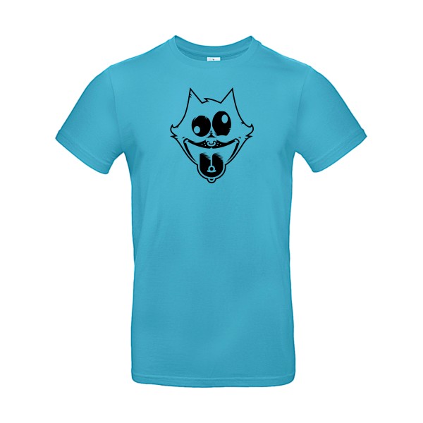 Freak the cat ! - T shirt humour chat -B&C - E190