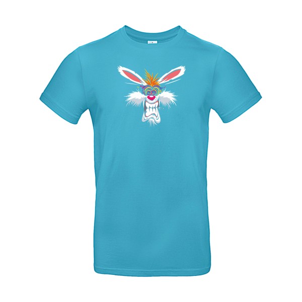 Rabbit  - T shirt lapin délire -B&C - E190