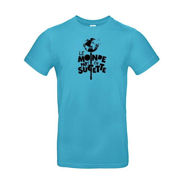 T-shirt à message - Le Monde part en Sucette - Homme - 