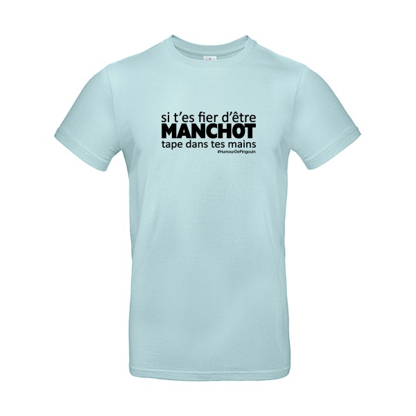 Manchot t shirt texte B&C - E190