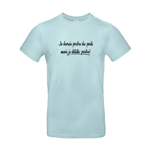 Tee shirt avec texte - Né pour gagner-B&C - E190