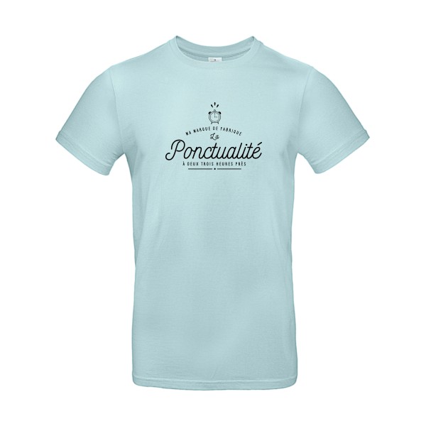 La Ponctualité - Tee shirt humoristique Homme -B&C - E190