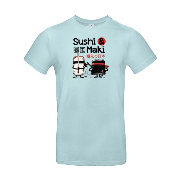 T-shirt marrant homme - E190 - Sushi et Maki-