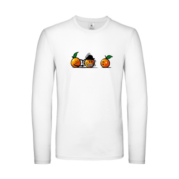 T-shirt manches longues léger - B&C - E150 LSL - Orange Mécanique