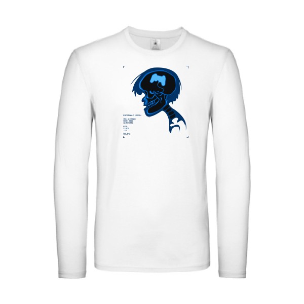 radiogamer - T shirt skull -B&C - E150 LSL