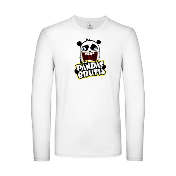 The Magical Mystery Pandas Brutis - t shirt idiot -B&C - E150 LSL