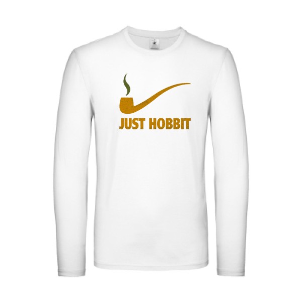 Just Hobbit - T-shirt manches longues léger seigneur des anneaux Homme - modèle B&C - E150 LSL -thème cinema -