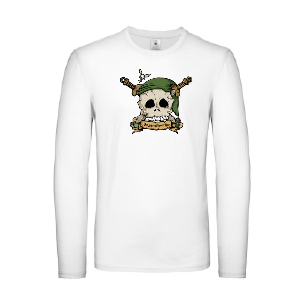 Zelda Skull T-shirt manches longues léger tete de mort -B&C - E150 LSL