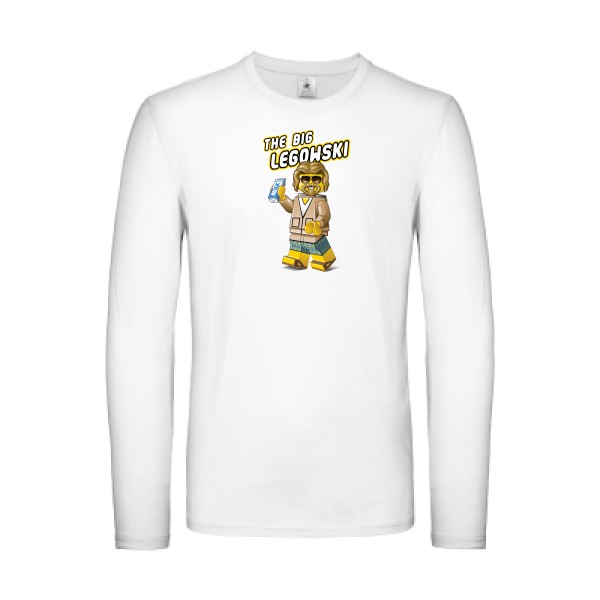 The big Legowski v3 - T-shirt manches longues léger vintage  - modèle B&C - E150 LSL -thème parodie et cinéma -