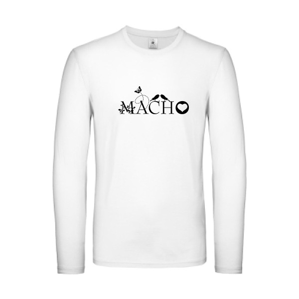 T-shirt manches longues léger original Homme  - macho rosato - 