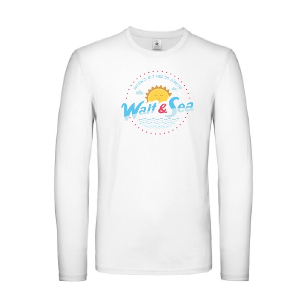  T-shirt manches longues léger original Homme  - Wait & Sea - 