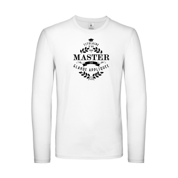 T-shirt manches longues léger - B&C - E150 LSL - Master en glande appliquée