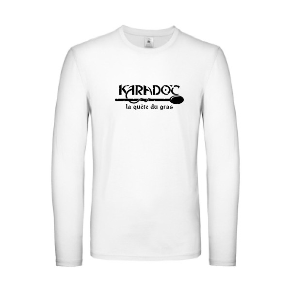 Karadoc -T-shirt manches longues léger Karadoc - Homme -B&C - E150 LSL -thème  Kaamelott- Rueduteeshirt.com -