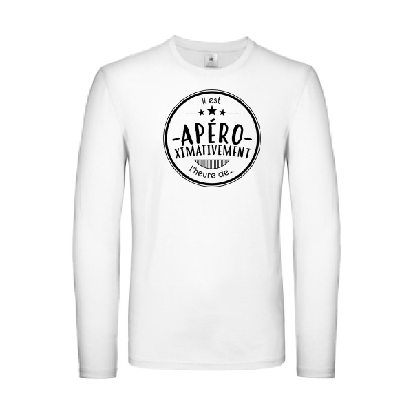 T-shirt manches longues léger - B&C - E150 LSL - Apéro