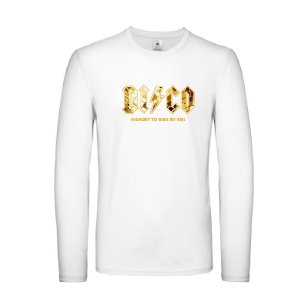 DISCO - T shirt vintage Homme - modèle B&C - E150 LSL - thème vintage -