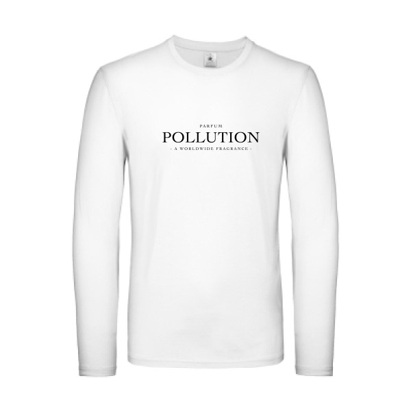 T-shirt manches longues léger original Homme  - Parfum POLLUTION - 
