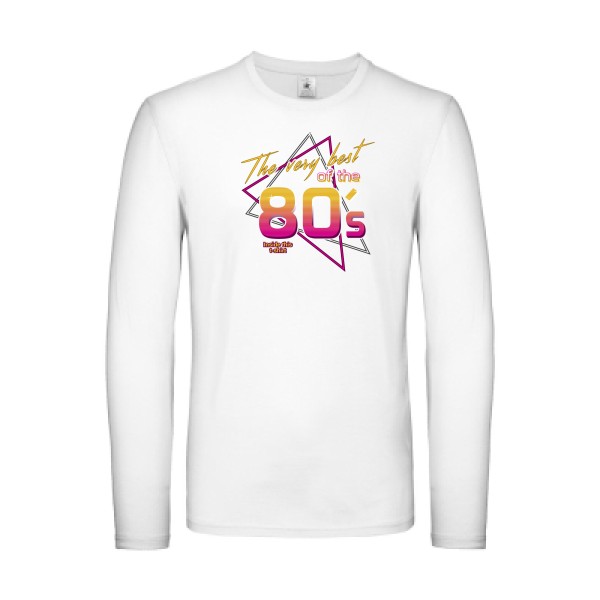 80s -T-shirt manches longues léger original vintage - B&C - E150 LSL - thème vintage -