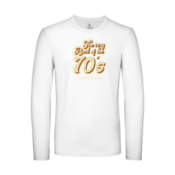70s - T-shirt manches longues léger original -B&C - E150 LSL - thème année 70 -
