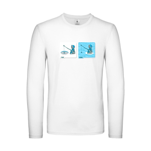 T shirt Homme humour -Fishing in Arctic - B&C - E150 LSL