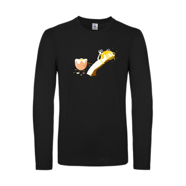 Facehugger'eggs - T-shirt manches longues léger Homme imprimé- B&C - E150 LSL - thème inclassable et imprimé -