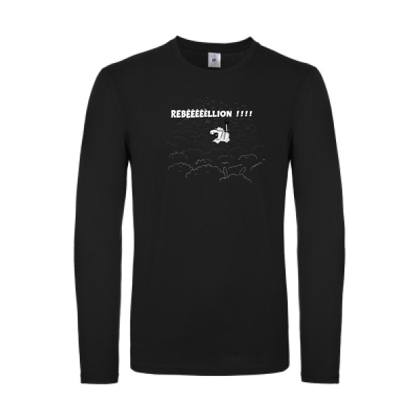 Rebeeeellion - T-shirt manches longues léger Homme - Thème animaux et dessin -B&C - E150 LSL-