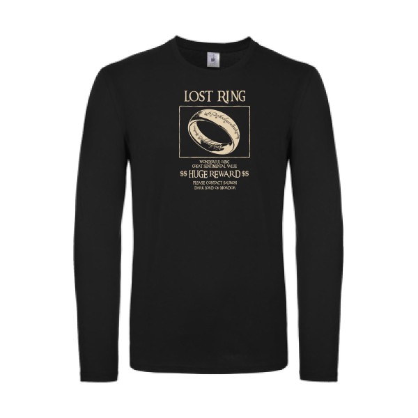 Lost Ring - T-shirt manches longues léger  parodie - modèle B&C - E150 LSL -thème parodie et cinema -