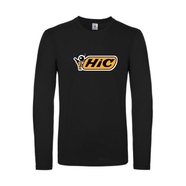 Hic-T-shirt manches longues léger humoristique - B&C - E150 LSL- Thème vêtement parodie -