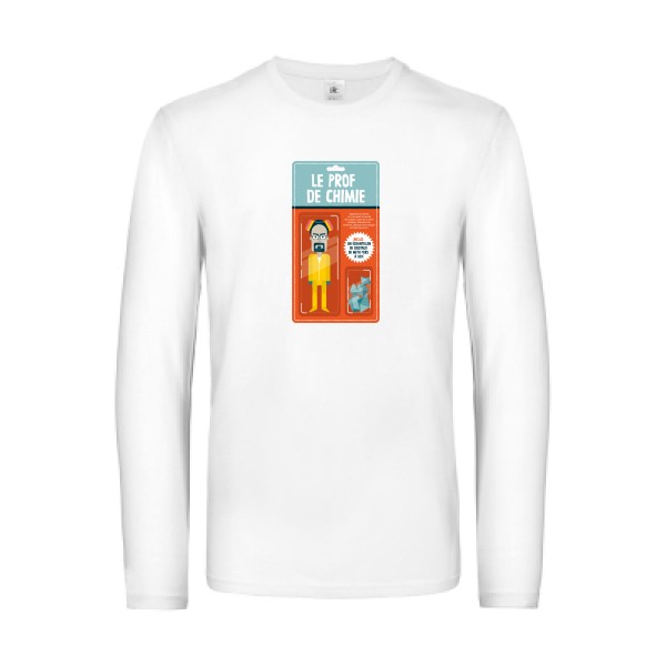 Le prof de chimie - T shirt vintage Homme -B&C - E190 LSL