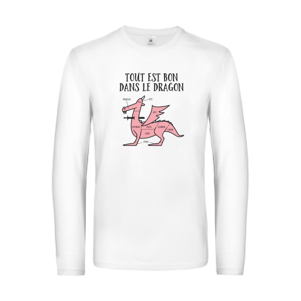 Tout est bon -T-shirt manches longues fun Homme -B&C - E190 LSL -thème  humour potache - 