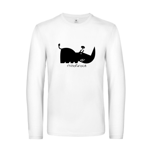 T-shirt manches longues rigolo Homme  - Rhino - 