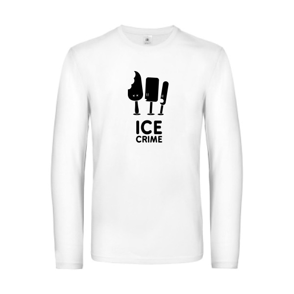 T-shirt manches longues original Homme  - Ice Crime - 
