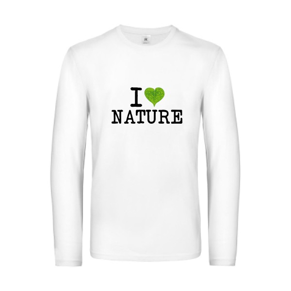 T-shirt manches longues Homme original sur le thème de l'écologie - Naturophile - 