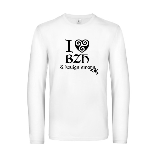 Love BZH & kouign-Tee shirt breton - B&C - E190 LSL