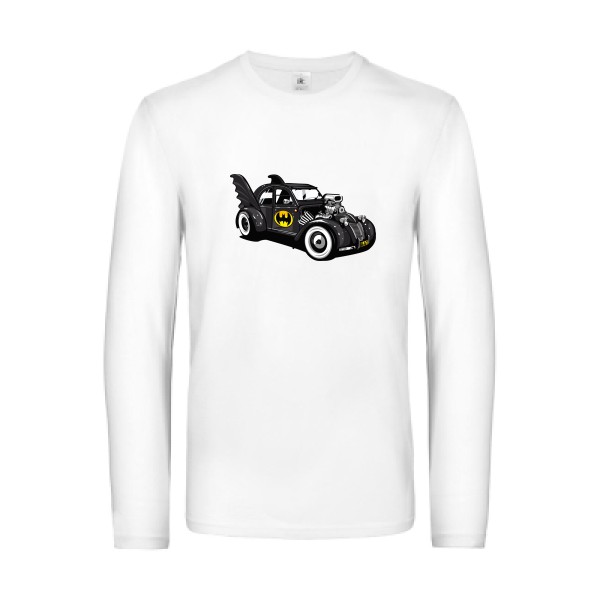 Bat'Deuch -T-shirt manches longues batman Homme  -B&C - E190 LSL -Thème humour et parodie -